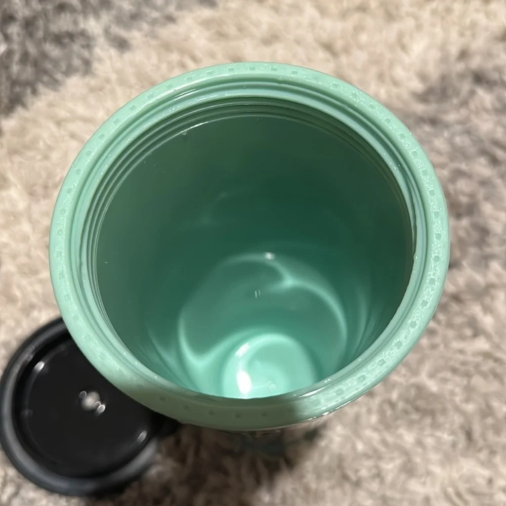 Rare Starbucks Tropical Floral Teal 24 oz Tumbler